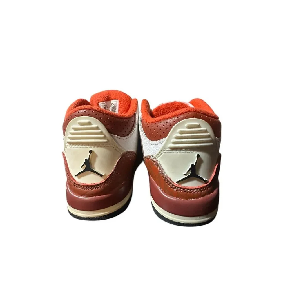 Jordan Kids White and Red/Orange Sneakers